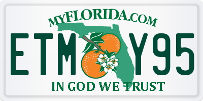 FL license plate ETMY95