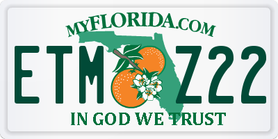 FL license plate ETMZ22