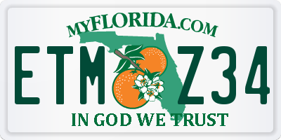 FL license plate ETMZ34