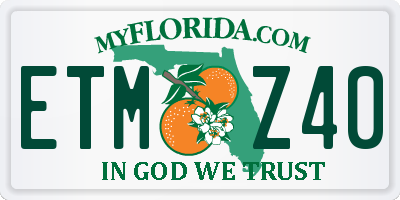 FL license plate ETMZ40