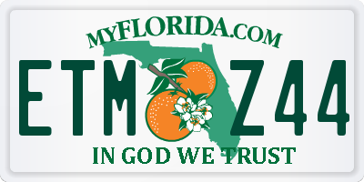 FL license plate ETMZ44