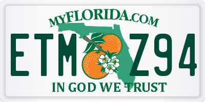 FL license plate ETMZ94