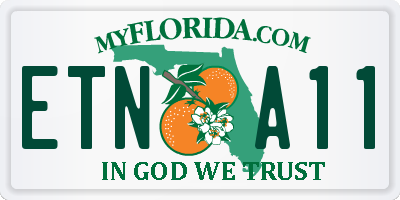 FL license plate ETNA11