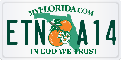 FL license plate ETNA14