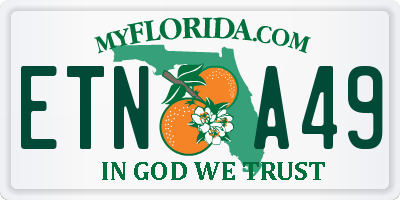 FL license plate ETNA49