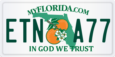 FL license plate ETNA77