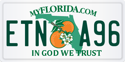 FL license plate ETNA96