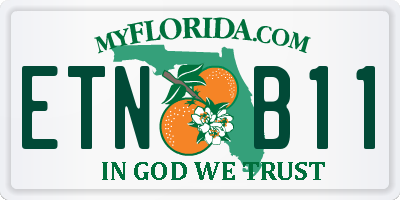 FL license plate ETNB11