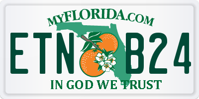 FL license plate ETNB24