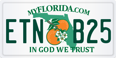 FL license plate ETNB25