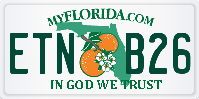 FL license plate ETNB26