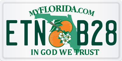 FL license plate ETNB28
