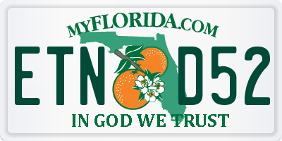 FL license plate ETND52