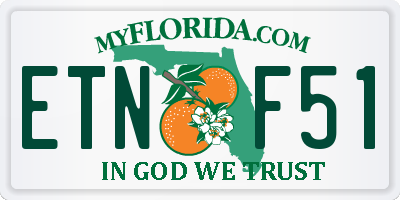FL license plate ETNF51