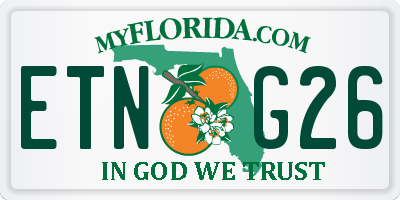 FL license plate ETNG26