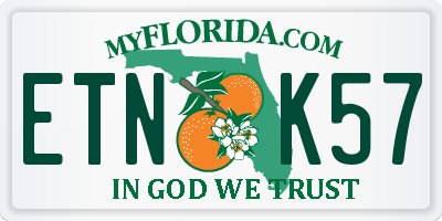 FL license plate ETNK57