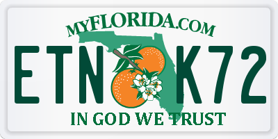 FL license plate ETNK72
