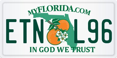 FL license plate ETNL96