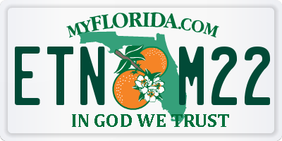 FL license plate ETNM22