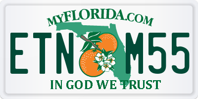 FL license plate ETNM55