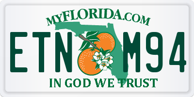 FL license plate ETNM94