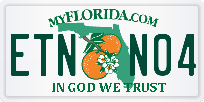 FL license plate ETNN04