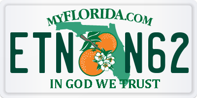 FL license plate ETNN62