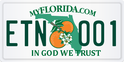 FL license plate ETNO01
