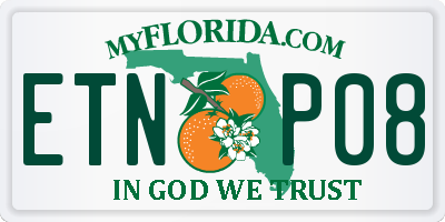 FL license plate ETNP08
