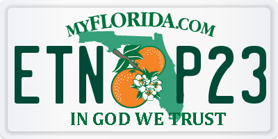 FL license plate ETNP23