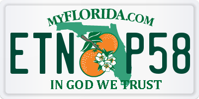 FL license plate ETNP58