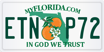 FL license plate ETNP72