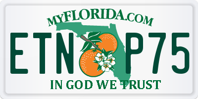 FL license plate ETNP75