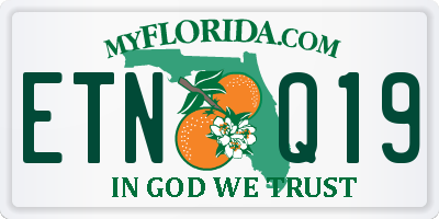 FL license plate ETNQ19