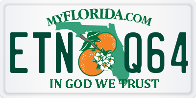 FL license plate ETNQ64