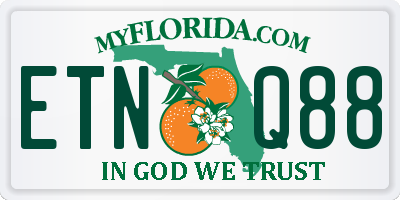 FL license plate ETNQ88