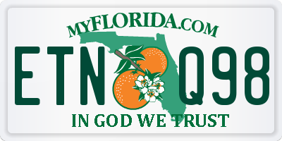 FL license plate ETNQ98