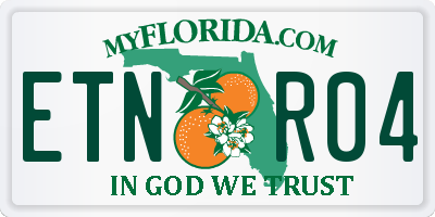 FL license plate ETNR04