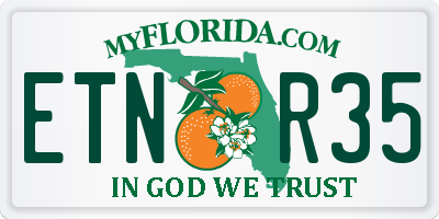 FL license plate ETNR35