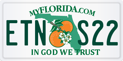 FL license plate ETNS22