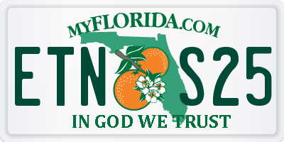 FL license plate ETNS25