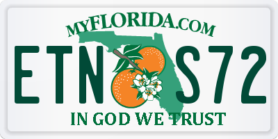 FL license plate ETNS72