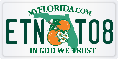 FL license plate ETNT08
