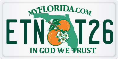 FL license plate ETNT26
