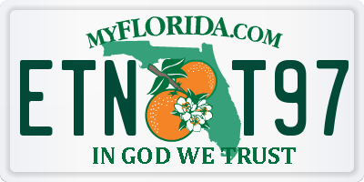 FL license plate ETNT97