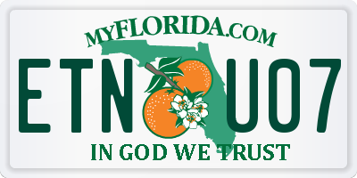 FL license plate ETNU07