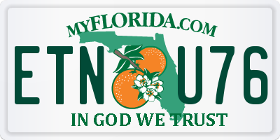 FL license plate ETNU76