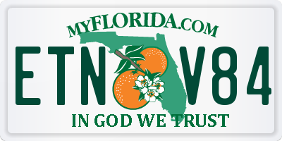 FL license plate ETNV84