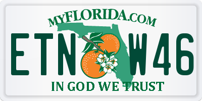 FL license plate ETNW46
