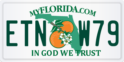FL license plate ETNW79